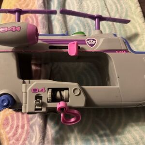 Paw Patrol Helicopter Toy with Pink and Gray